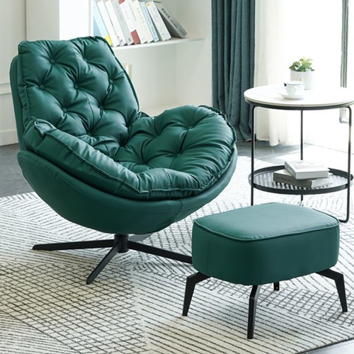 3l Italian style lazy sofa swivel chair leisure study office balcony fashion Nordic light luxury single swivel chair sofa