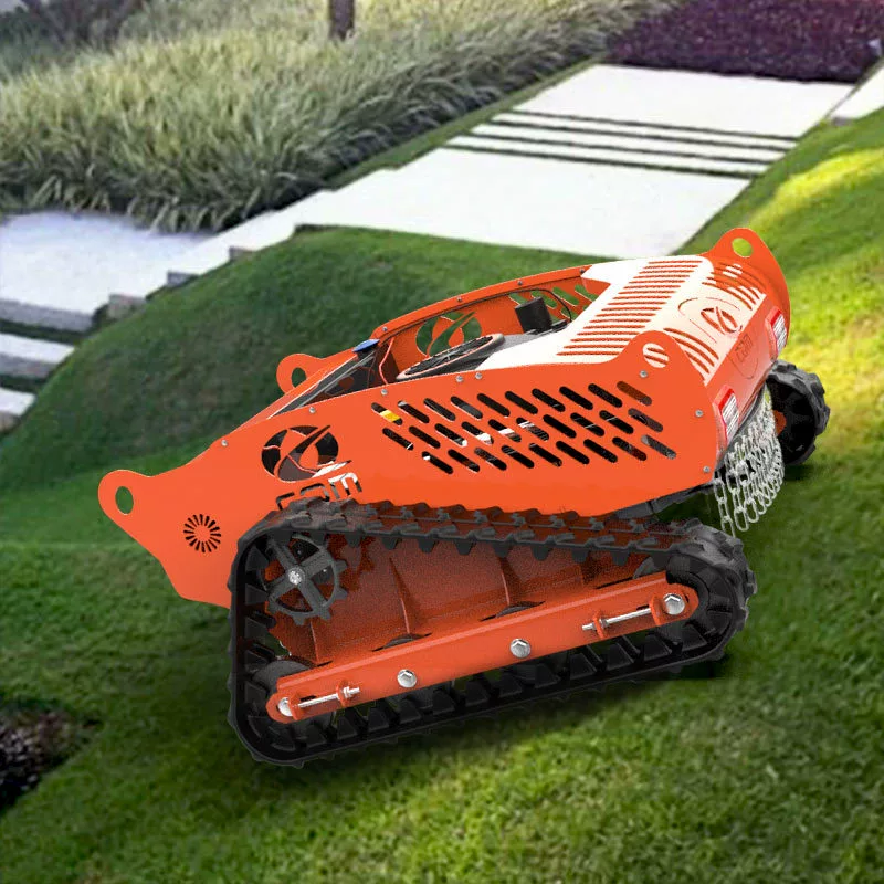 Гусеничная газонокосилка с дистанционным управлением Evergreen, полностью автоматическая, вседорожная, для горных и садовых участков