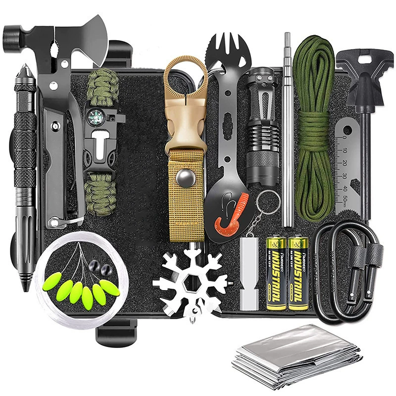 Travel universal tools set for camping, equipment