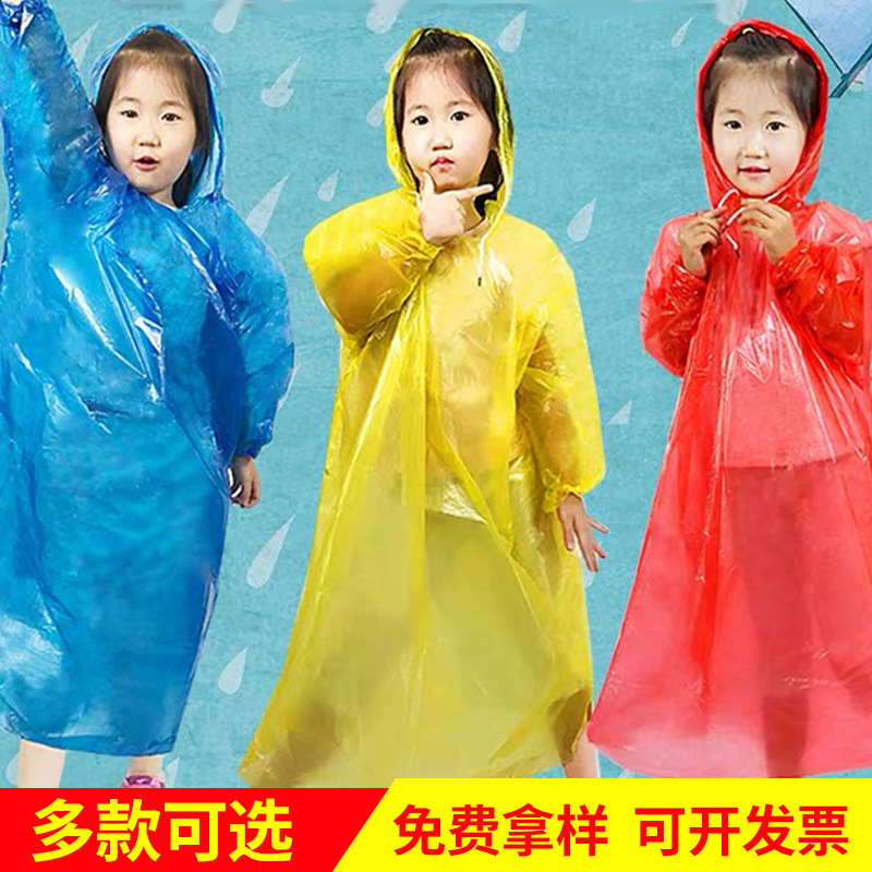 Colorful Thickened Disposable Raincoat Children's Poncho Portable Children's Outdoor Hiking Scenic Area Rainstorm-proof Poncho Colorful Thickened Disposable Raincoat Children's Poncho Portable Children's Outdoor Hiking Scenic Area Rainstorm-proof Poncho