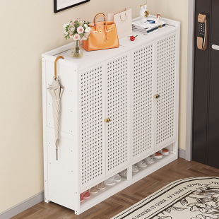 Simple shoe rack door a batch of multi-layer dustproof shoe cabinet large capacity home storage artifact shoe rack