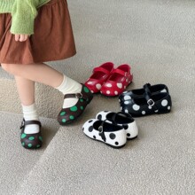 儿童鞋2026秋季新款浅口童趣波点小皮鞋女童柔软公主鞋女孩单鞋潮