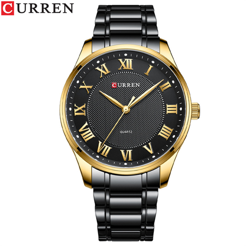 Curren reloj de cuarzo para hombre de negocios simple reloj de negocios a rayas reloj casual reloj de comercio electrónico image 9