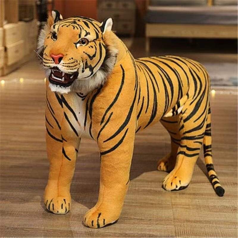 Large Plush Toy Tiger Model for Photo Shoots, Animal Doll, Children's Ride-On Sofa Seat