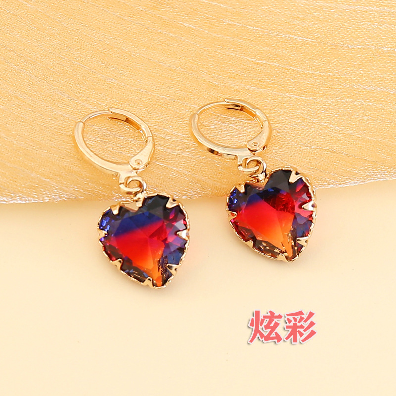 Nouvelles Boucles D&#39;oreilles D&#39;amour Colorées À La Mode display picture 6