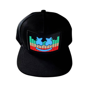 EL cold light luminous hat street dance nightclub KTV electric syllable peaked cap