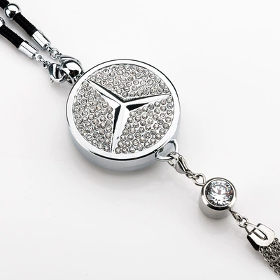 Specially Designed for Foreign Trade, Toyota Car Perfume Pendant with Long-Lasting Light Fragrance Essential Oil Aroma Diffuser Pendant with Inlaid Decorations (Car hanging) - mercedes-benz-full-diamond-pendant-tassel-pendant-comes-with-spray-head-perfume-1-bottle-of-blue-ocean