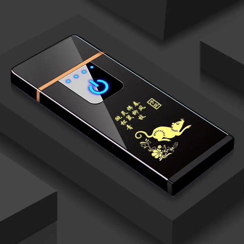 网红火机男士新款大功率充电黑科技翻盖打火机高品质防风点烟器小|undefined
