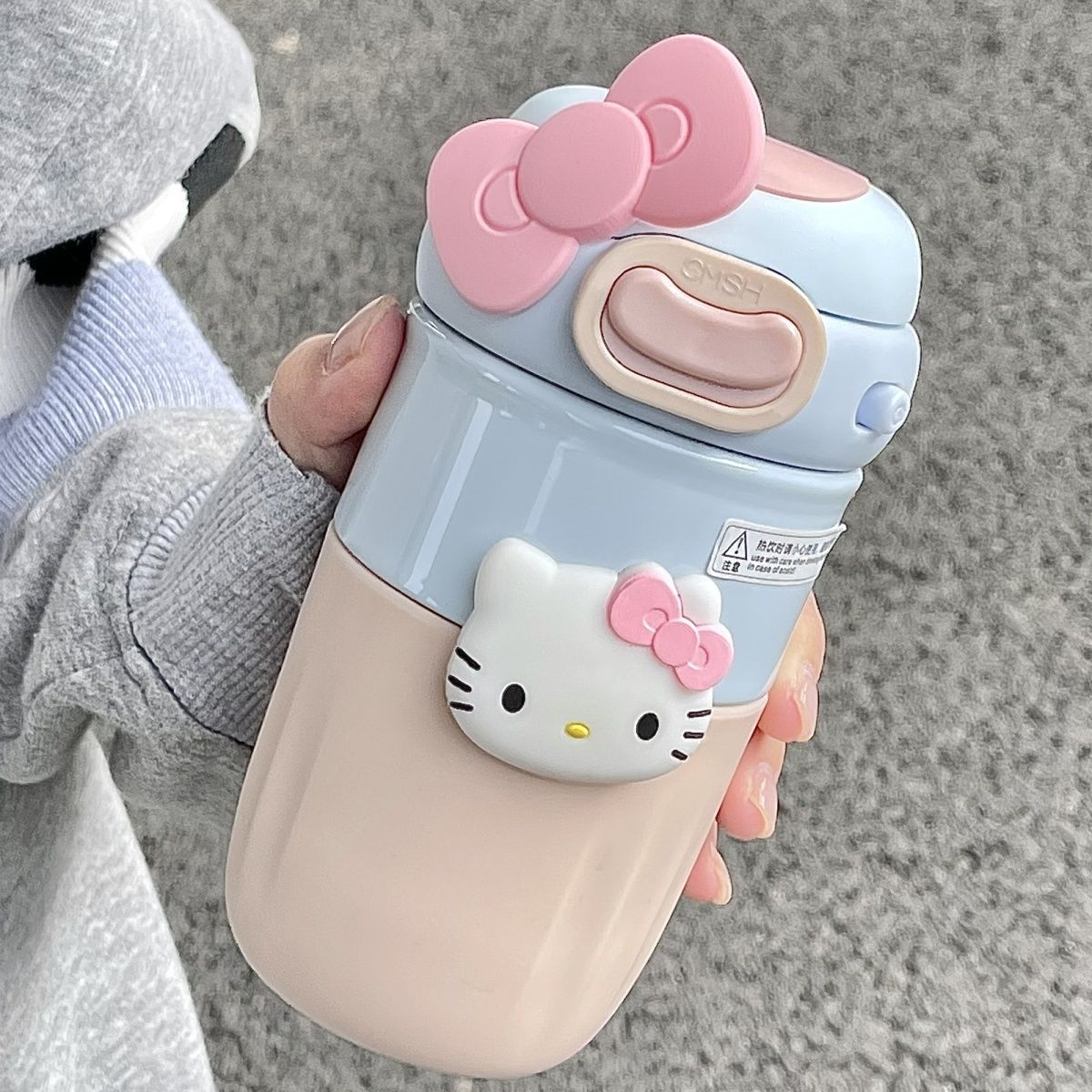 创意DIY草莓生活保温杯蓝粉色高颜值随行便携咖啡杯ins风学生水杯