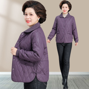 Middle-aged mother's winter light cotton-padded coat women's foreign-style noble short cotton-padded jacket middle-aged and elderly over 50 years old cotton-padded coat