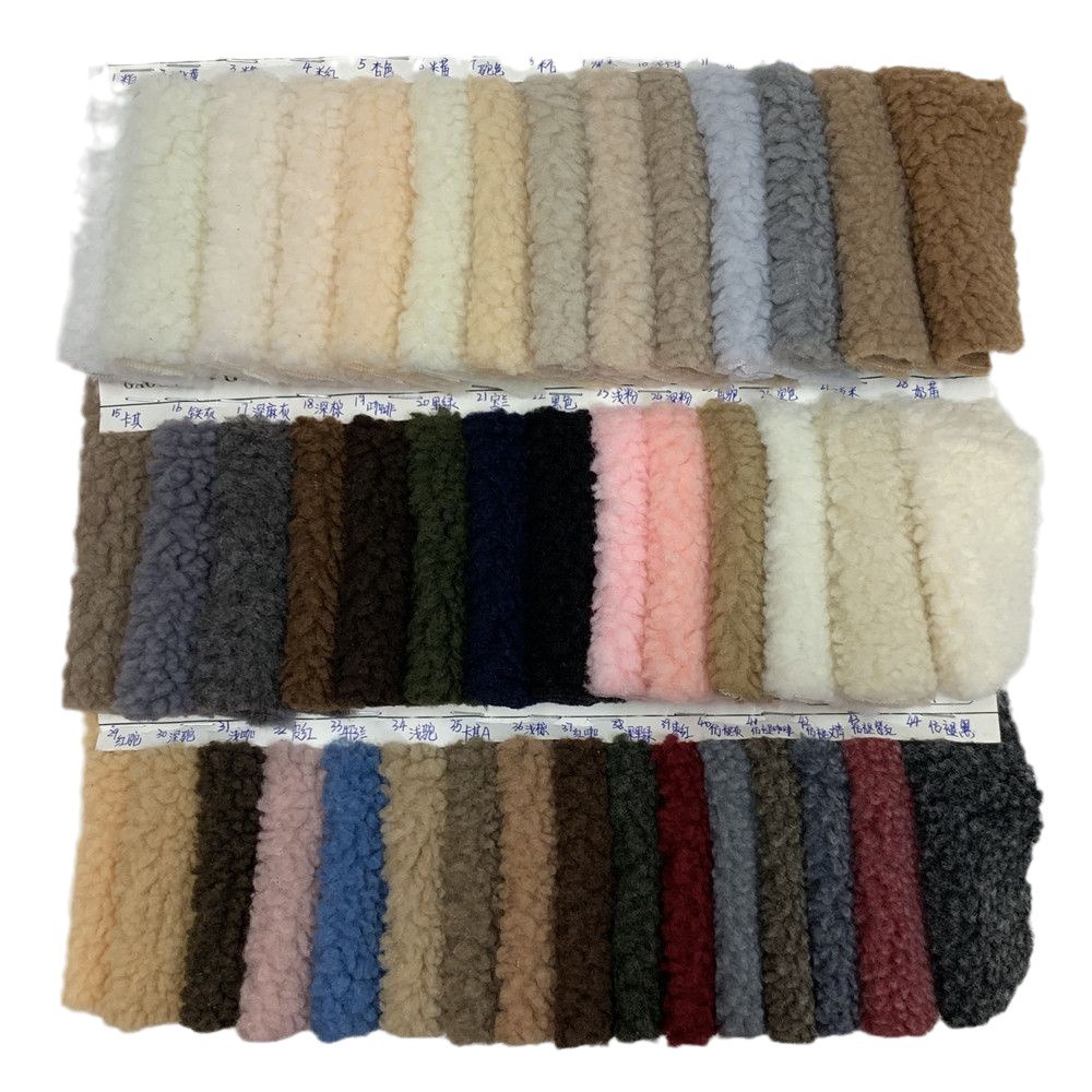 现货中空羊羔绒毛绒颗粒绒600G加厚羊羔绒服装帽子箱包鞋材绒布
