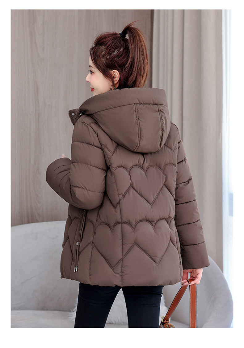 New Short Edition 2024 Korean Version Loose Cotton Jacket Thickened Warm Versatile Women's Coat Down jacket_voghion.com
