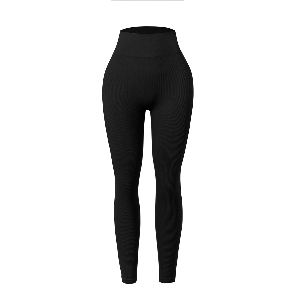 Europa y los Estados Unidos de cintura alta pantalon de entrenamiento de cadera correr deportes ajustados ropa de yoga pantalones largos de miel pantalon de entrenamiento de cadera
