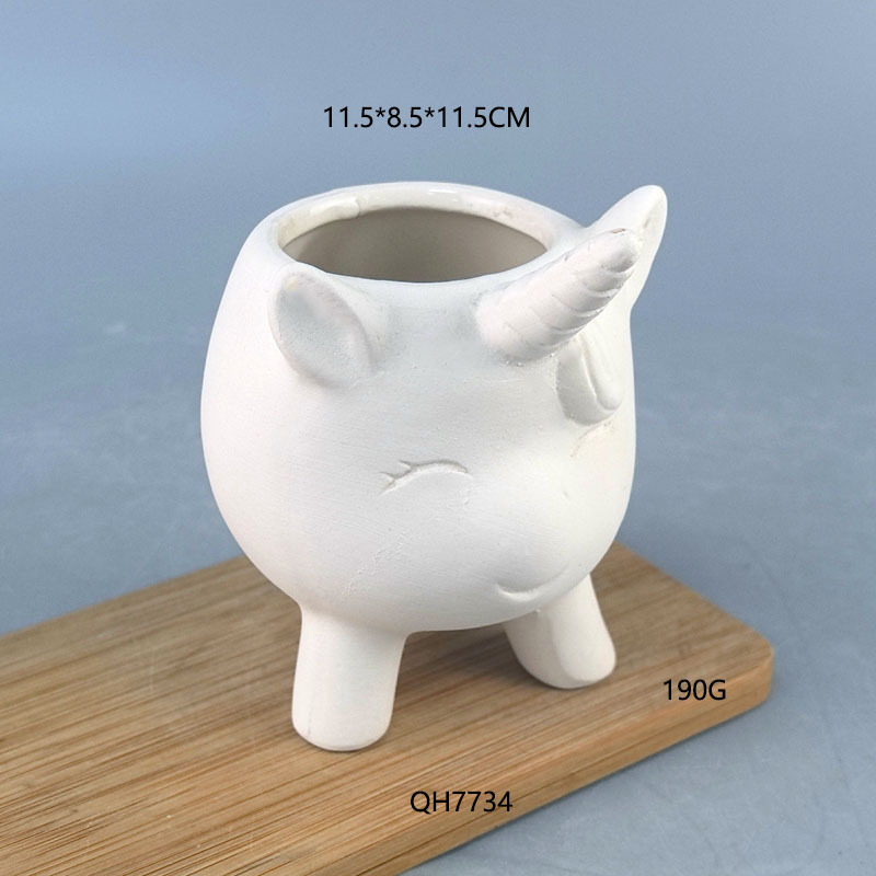 Venta directa de fábrica de adornos de porcelana blanca y azul para niños, en stock, para pintar, educativos, para bricolaje.