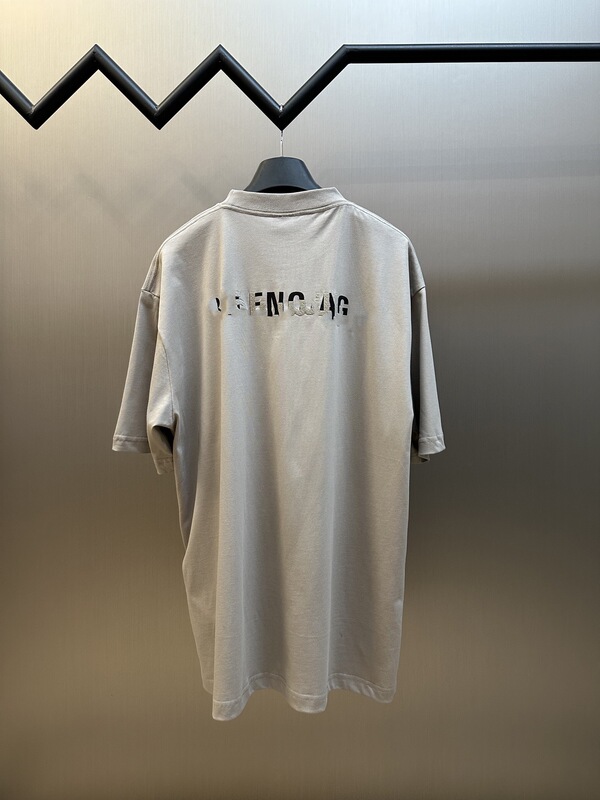 正規バージョン在庫あり高品質BL新作レタープリント刺繍半袖TシャツOSルーズバージョン男女同型T|undefined