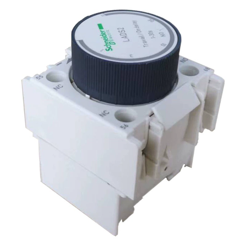 Модуль вспомогательных контактов с задержкой LADS2 имеет временную задержку включения от 1 до 30 секунд, клеммы с винтовым зажимом.