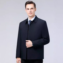 2025冬季装商务加绒棉服中青年男士新款秋冬外套轻便保暖休闲棉衣