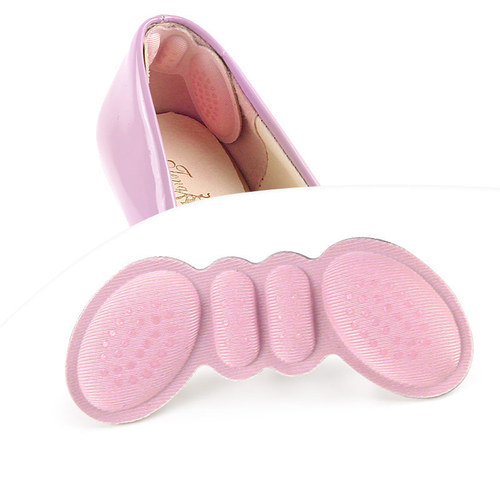 Factory direct sales butterfly dispensing non-slip butterfly heel sticker wholesale non-falling heel thickened anti-wear high-heeled shoes half size pad