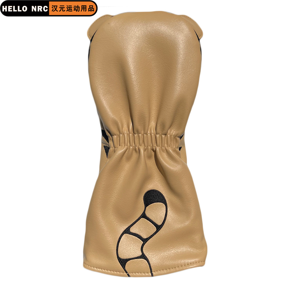 Fabricante DE LA NUEVA cubierta del Club de Golf cubierta de la barra de madera semicírculo barra recta cubierta Tigre dibujos animados lindo