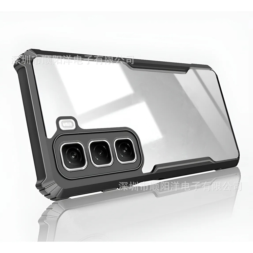 Suitable for Transsion infinix Hot 60 50 40 Pro Plus mobile phone case, acrylic high transparent protective cover
