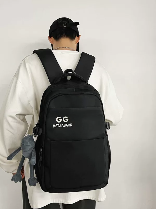 Capacious backpack for leisure for men and women, bag for traveling, Korean style