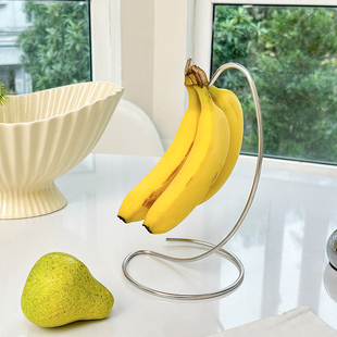 304 Stainless Steel Banana Hanger Home Living Room Coffee Table Fruit Plate Hook Hanging Reject Banana Green Ornaments