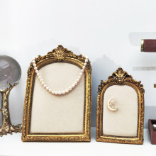 复古相框首饰展示绒布项链架耳环架饰品珠宝陈列装饰拍摄道具挂墙