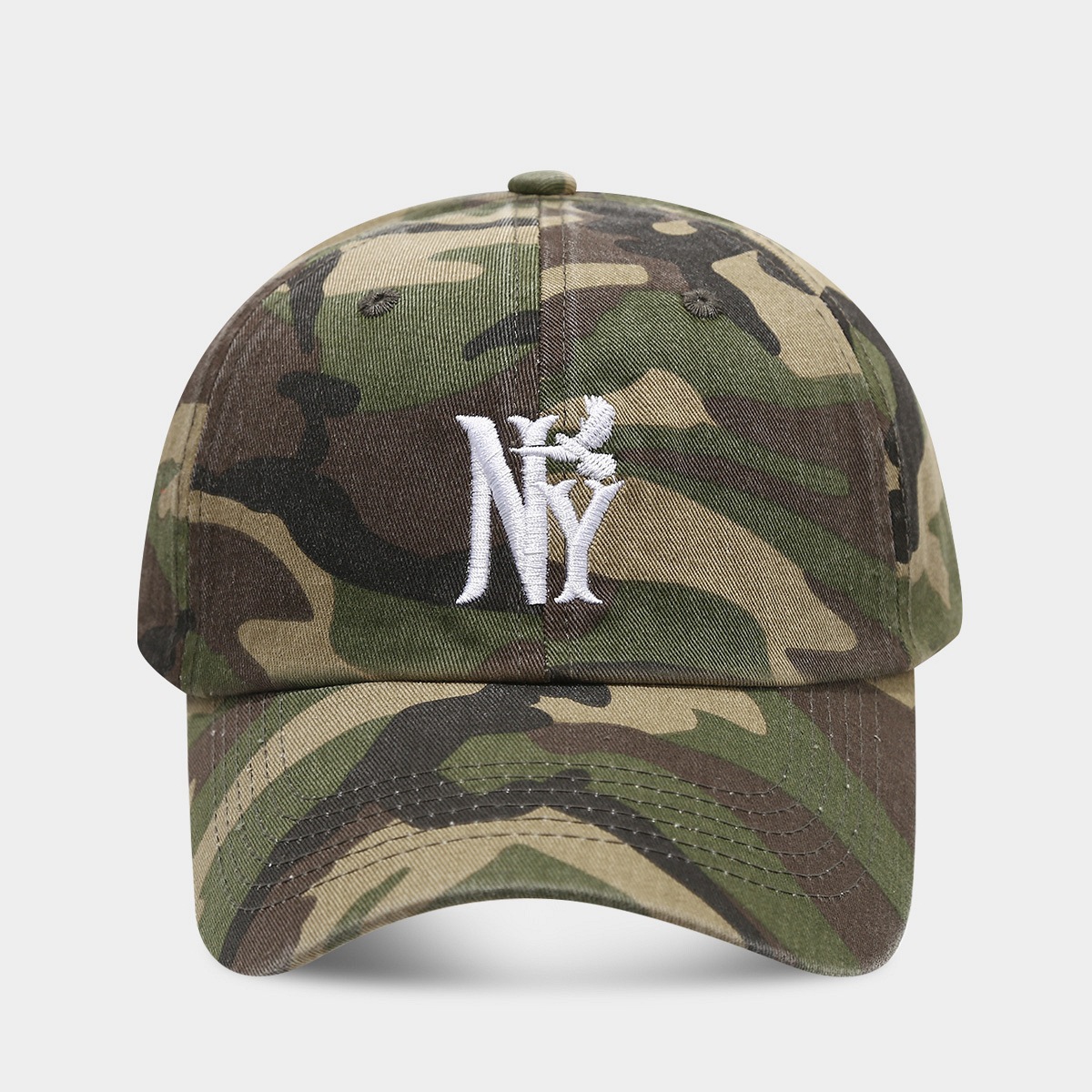 Gorra de béisbol de camuflaje antiguo retro de moda europea y americana, deportes al aire libre, ocio, letras bordadas, gorras de visera para hombres y mujeres