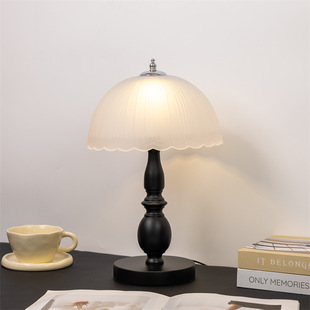 Medieval Wabi-Sabi Style Table Lamp American Retro Bedroom Study Bedside Lamp Warm Roman Column French Decorative Night Light