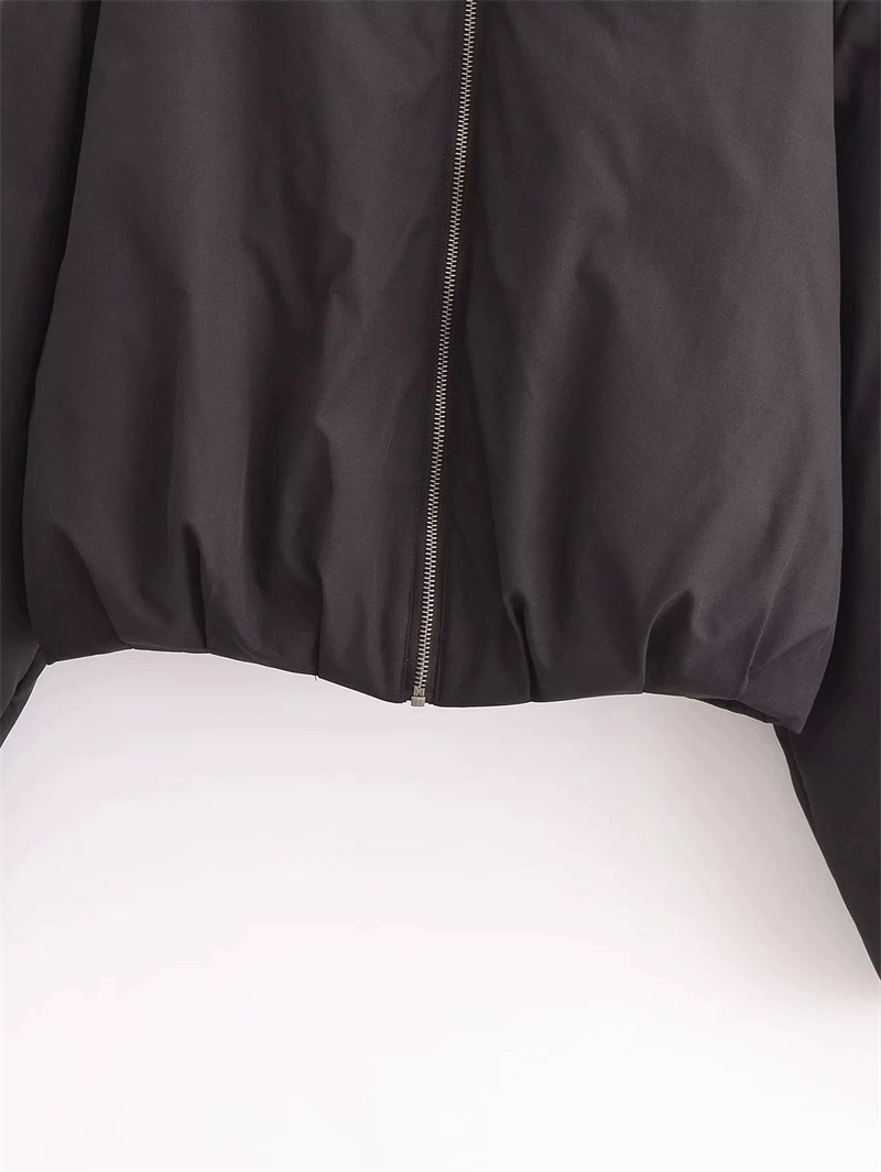 Короткий пуховик, зимний зип-пуб одежды cropped coat, европейский стиль, свободный крой