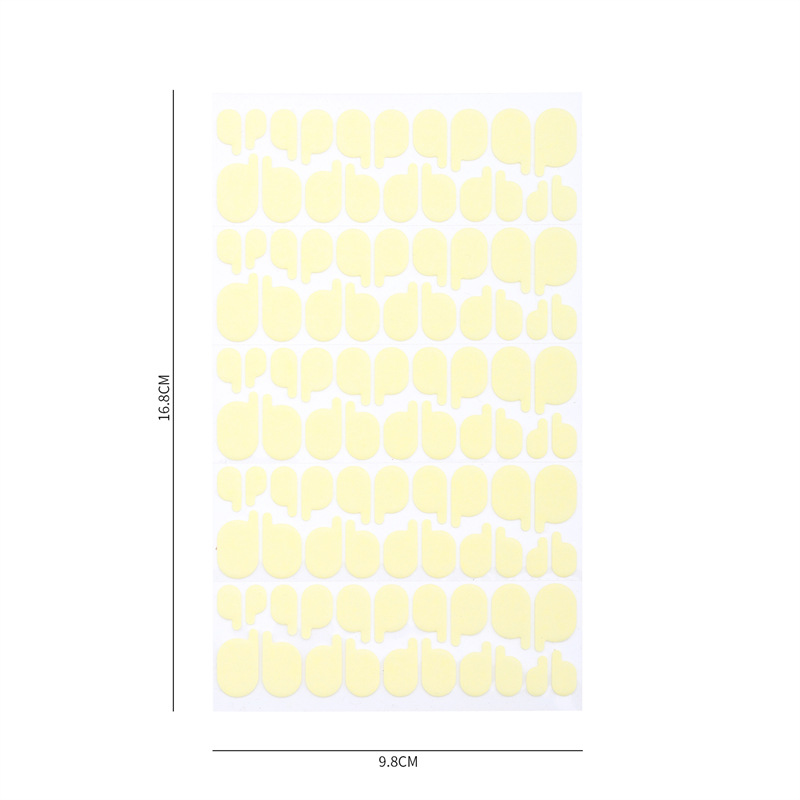 Nueva herramienta de uñas, soporte para uñas, cinta de doble cara, manija, parche de pegamento de cristal transparente que no deja marcas, pieza de uña fija fácil de rasgar
