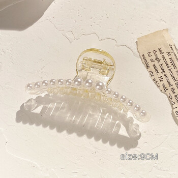 Francés retro metal clip de pelo mujeres verano gran clip de pelo perla clip de pelo Corea del Sur tiburón clip de pelo accesorios de pelo hadas