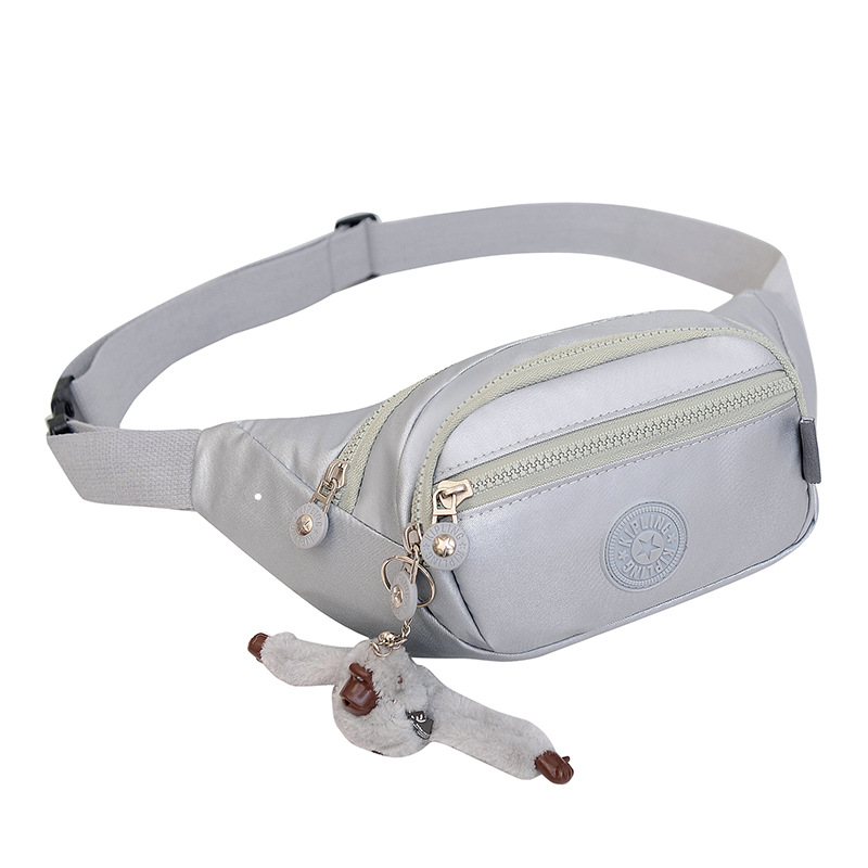 2023 nuevo bolso de pecho bolso crossbody bolso de hombro de tela impermeable brillante pequeño mono colgante de compras bolso de pecho Live Streaming drenaje