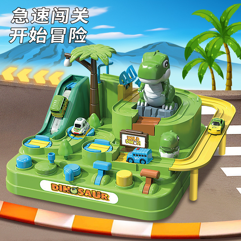 Transfronterizos niños animales dinosaurios paraísos magnéticos gran aventura deslizante pista tren máquina de juegos juguetes puzzle