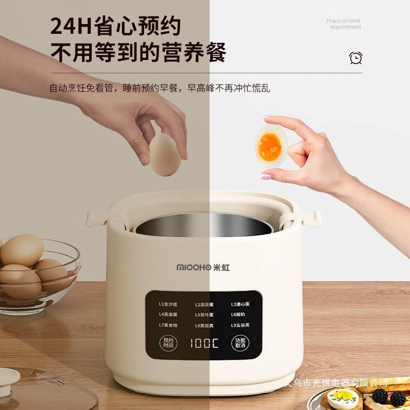 2025新款多功能蒸蛋器家用迷你自动断电可预约定时鸡蛋宿舍煮蛋器|undefined