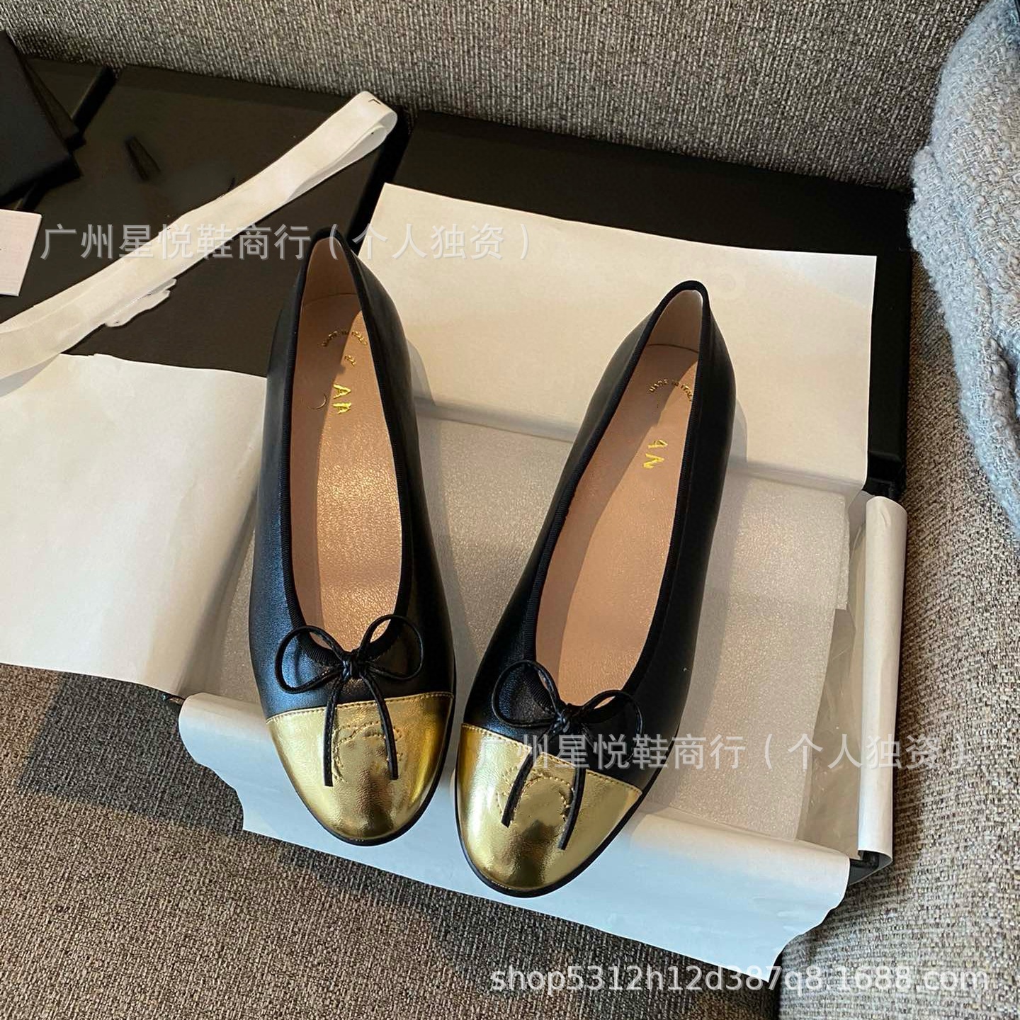 Knitted Ballet Shoes Early Spring 2025 Bow Shallow Embroidered Round-toe Flat Women's Fashion Shoes