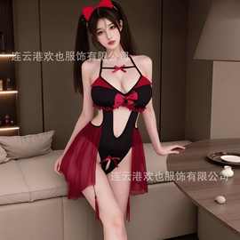 欢也情趣内衣女纯欲小恶魔制服套装性感连体衣诱惑魅魔战袍0526
