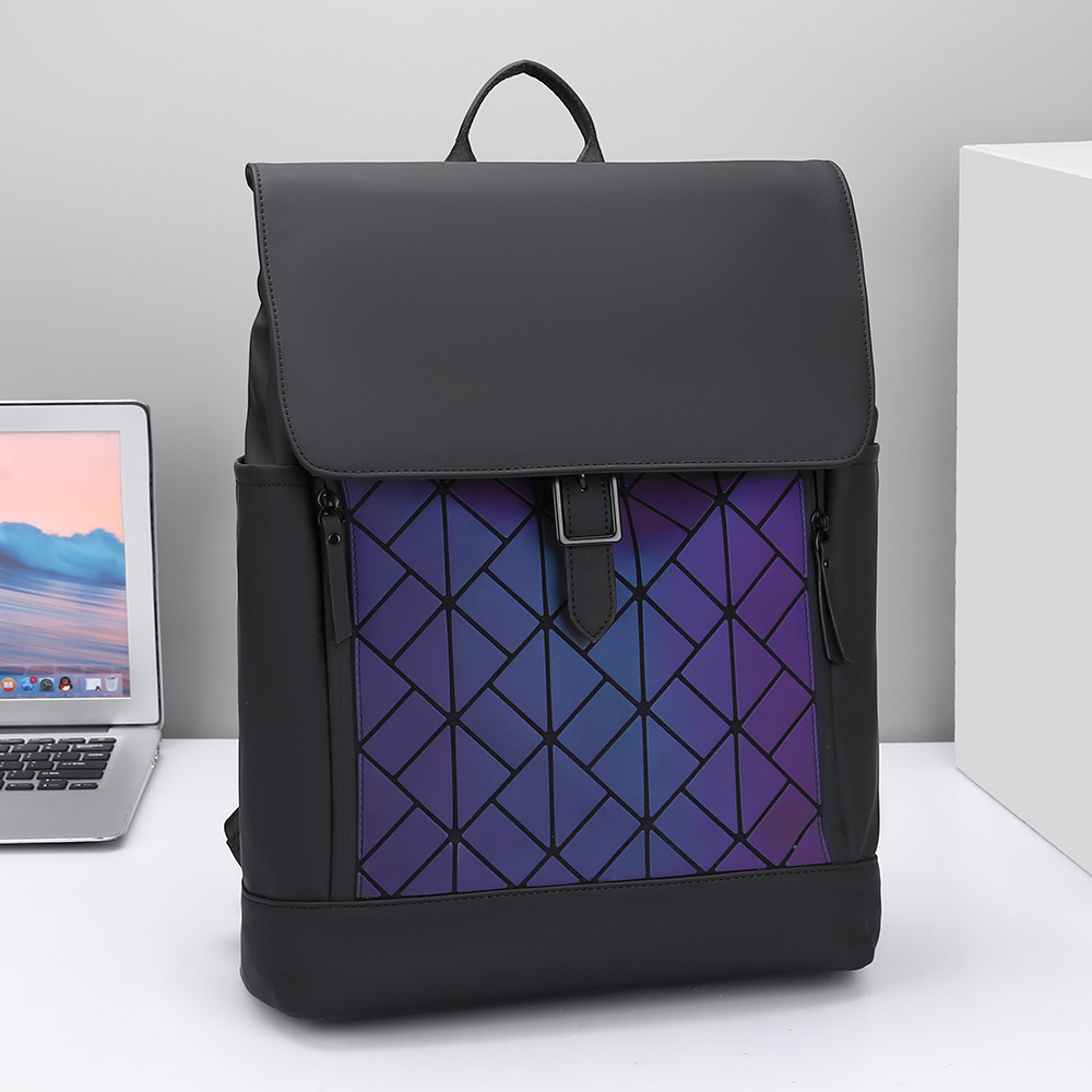 Cross-border foreign trade 2025 new diamond laser backpack fashion men's outdoor backpack commuter computer bag