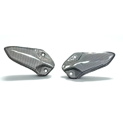 Suitable for Kawasaki Ninja Zx4R Zx4Rr Zx25R Modified Carbon Fiber Pedal Guard Pedal Wings (Motorcycle pedals) - twill-gloss