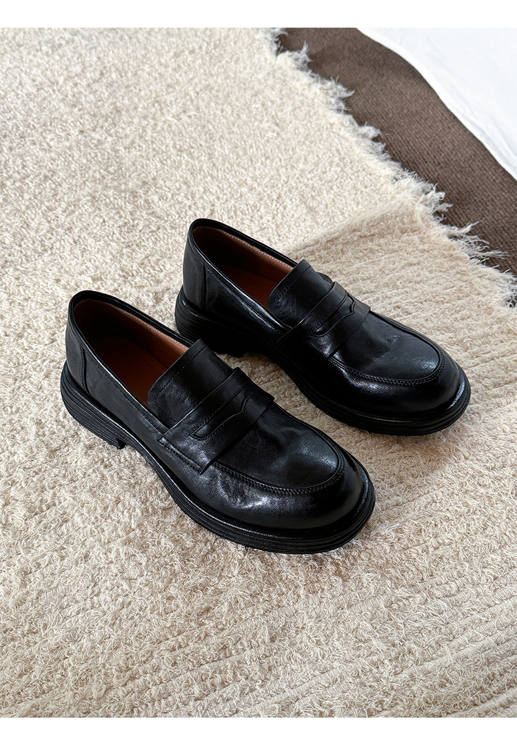 Mocassini donna old money stile in pelle con interno caldo_voghion.com