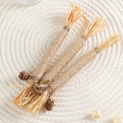 Cat chew toy wood spikenard stick new pet toy teeth cleaning plaque removal fresh breath pet accessory