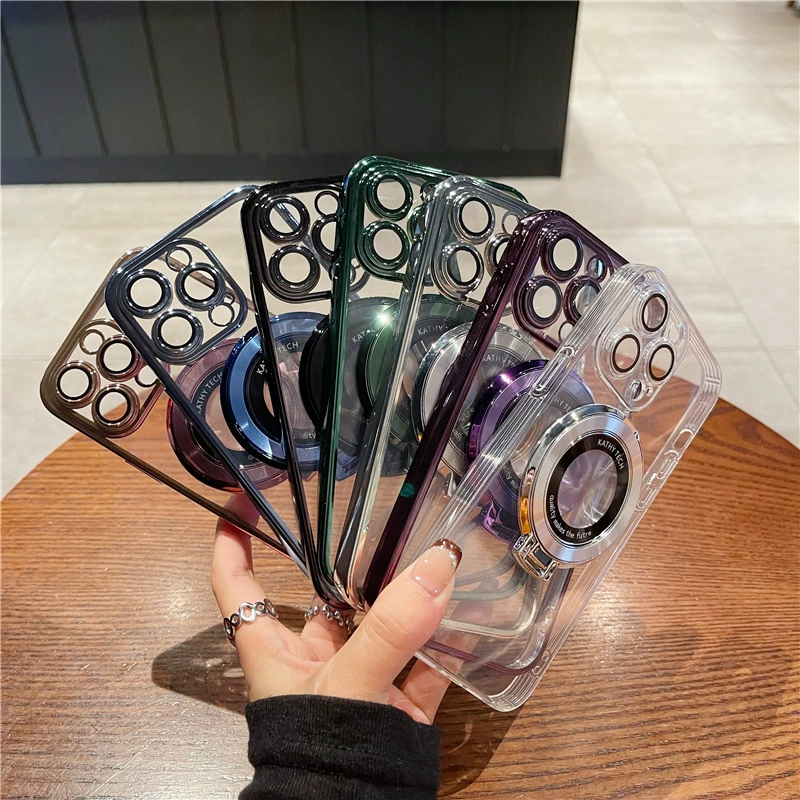 Apple, compatible phone case, magnifying glass, tubing, transparent iPhone 15, protective case, iphone, 16promax