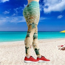 欧美独立站亚马逊热销狮子骷髅头图案3D印花瑜伽裤女紧身打底女裤