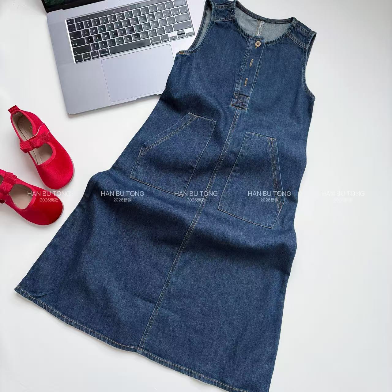 Summer denim skirt sleevless