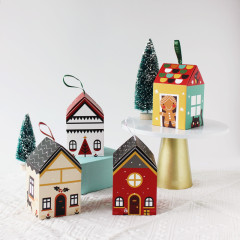 クロスボーダーの新しいクリスマスの家の箱のアイデアの贈り物の包装箱のクリスマスツリーのプレゼントの箱のキャンディーのリンゴの箱の洋菓子の箱