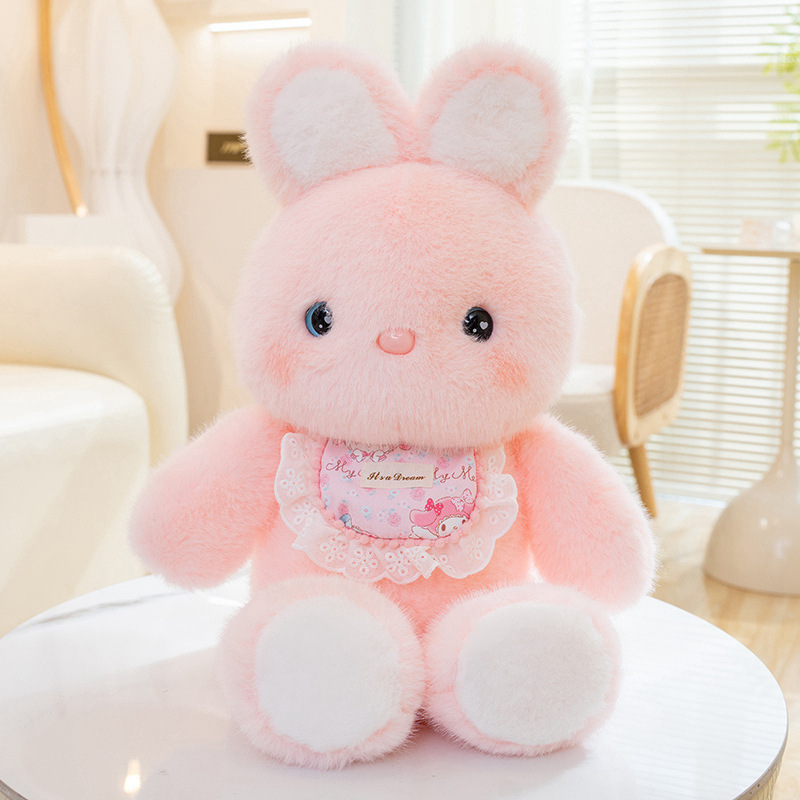 Correr animales pequeños conejos juguetes de peluche lindo gato de tres flores muñeca muñeca almohada regalo del día de los niños