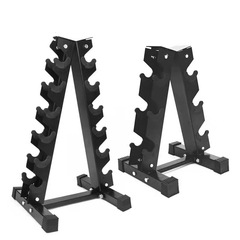 業務用ダンベルラックの厚い補強3副5副7副家庭用フィットネス器材の厚い鋼板ダンベルラックの卸売り