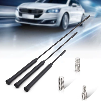 Car universal roof radio antenna 9-11-16 inch AM / FM modified antenna pole with 3 screws