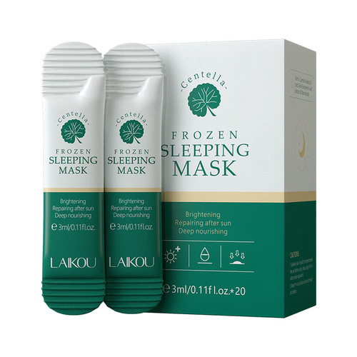 Cross-border LAIKOU centella asiatica jelly mask 3ml hydrating and moisturizing good night sleep smear-on mask no-wash