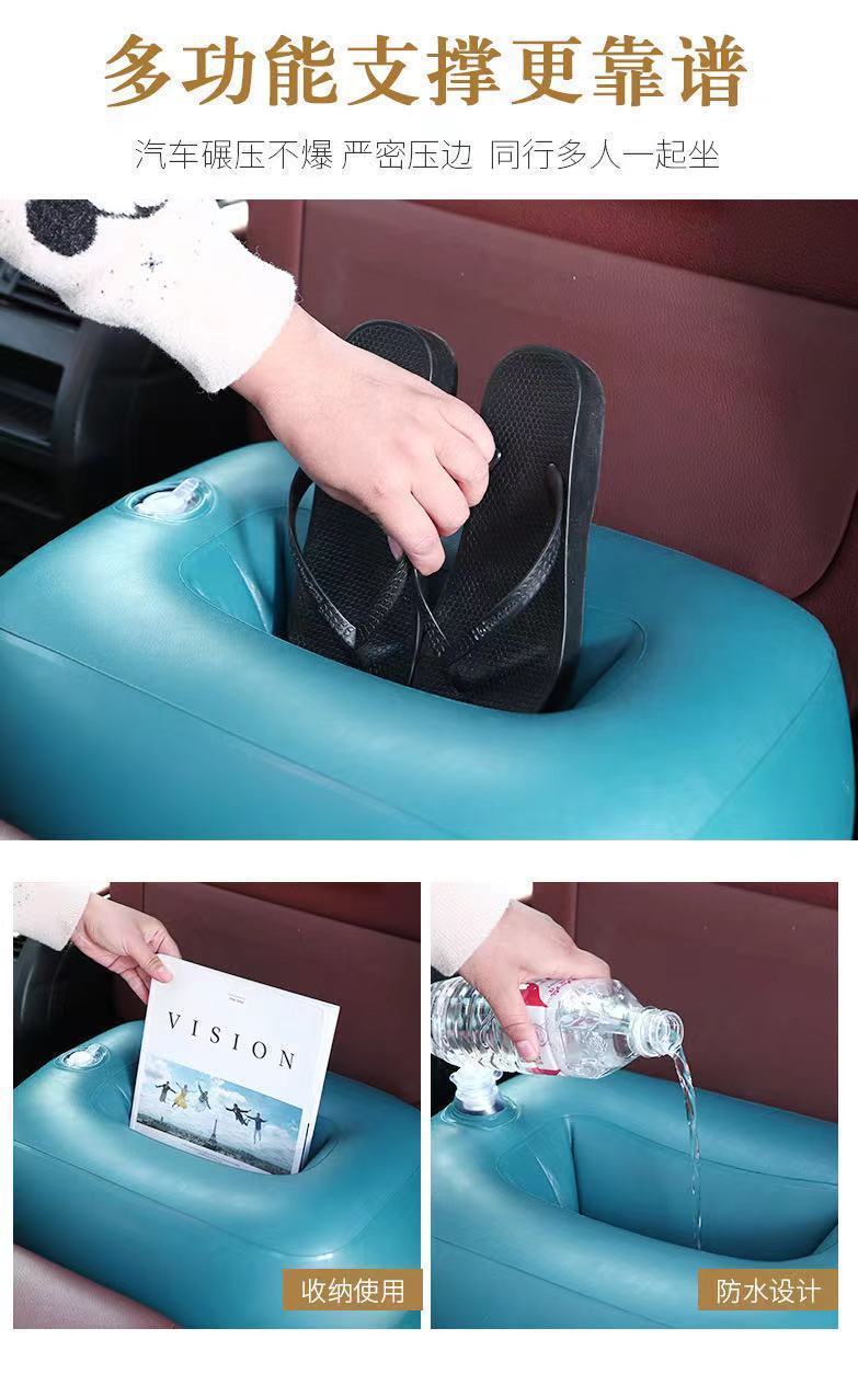 Car Inflatable Bed for Adults, Rear Seat Travel Mattress, Portable Camping for Children, Foldable Air Cushion, Split Without Obstructions